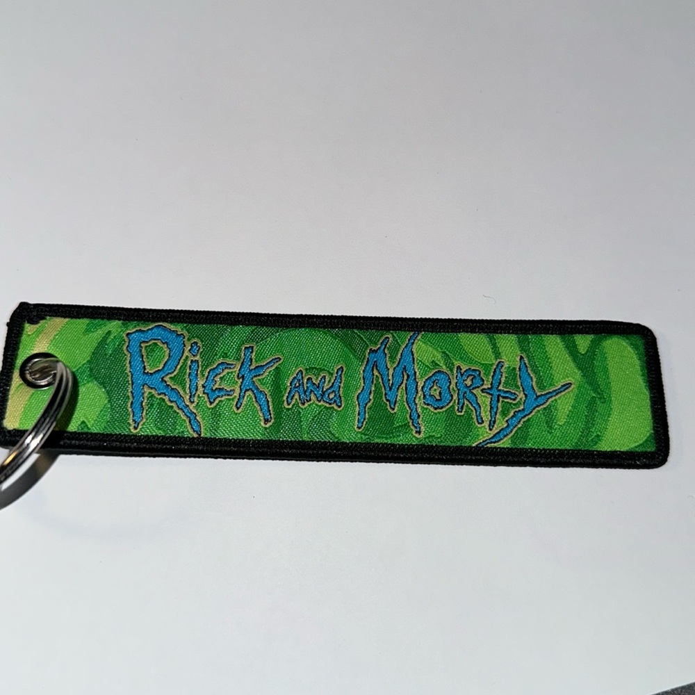 Rick & Morty Keychain Tag